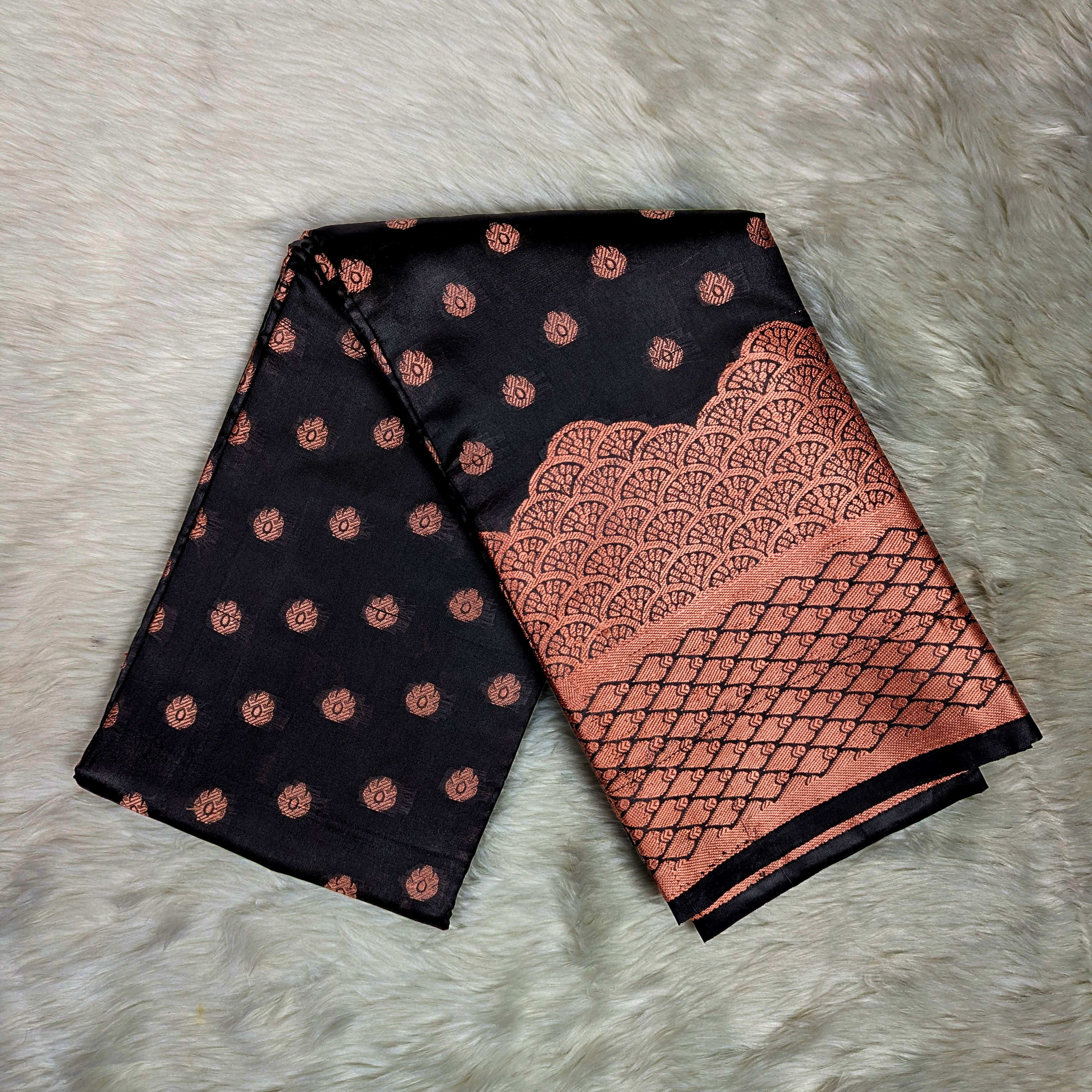 Premium Silk Katan Saree – Exclusive Design - Image 3