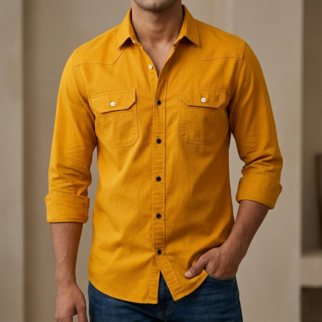 Double Pocket  shirt for men( katali)