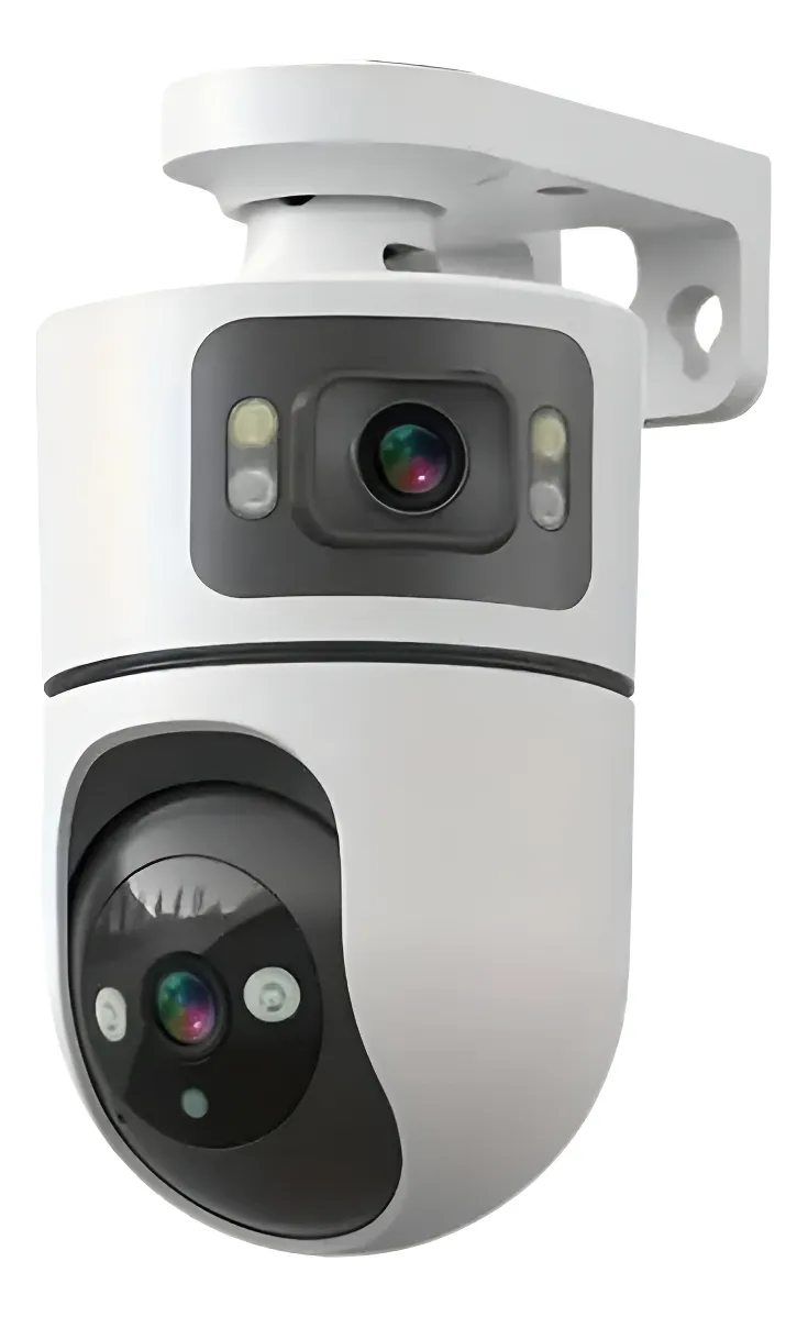 Smart V380 Q9 Dual-Lens & Dual-Screen 8MP WiFi Home Security Camera – 1080P Wireless Indoor CCTV with PTZ, AI Human Tracking, Color Night Vision & Yoosee App Support