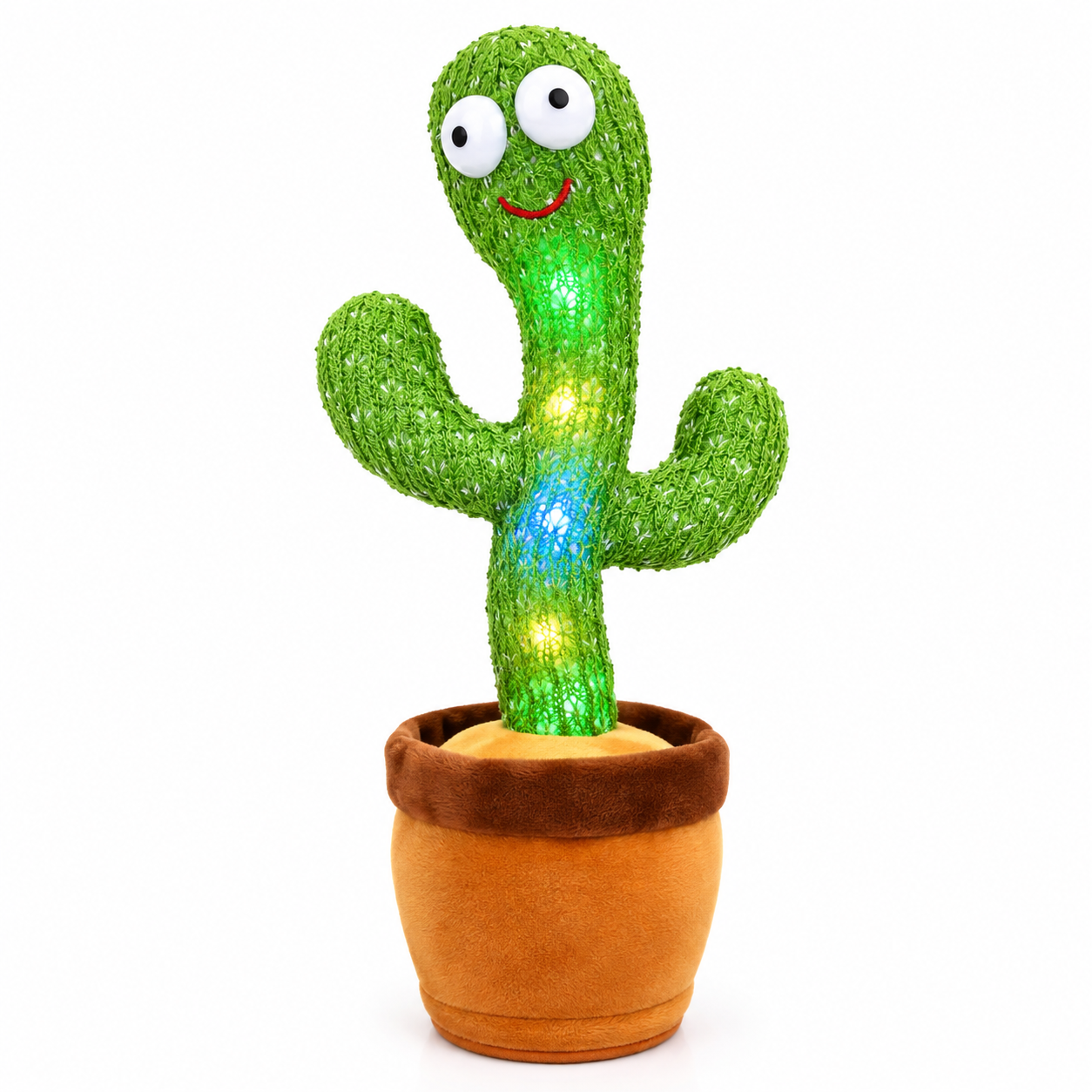 HelloKimi Singing & Dancing Cactus Plush Toy – Rechargeable Interactive Electronic Toy with 120 Songs, Wiggling & Copying Features, Safe PP Cotton Soft Doll, Perfect Kids Educational & Party Gift (32cm)