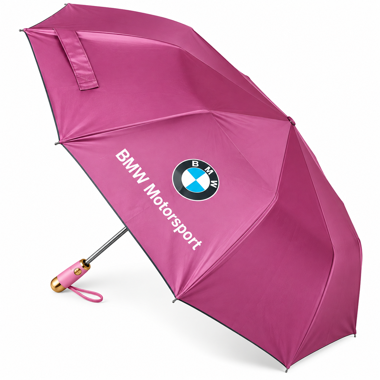 BMW Windproof 12-Rib Automatic Folding Umbrella – Heavy-Duty Weather-Resistant Polyester Rain Umbrella with Auto Open & Close Mechanism, Premium Chinese Import