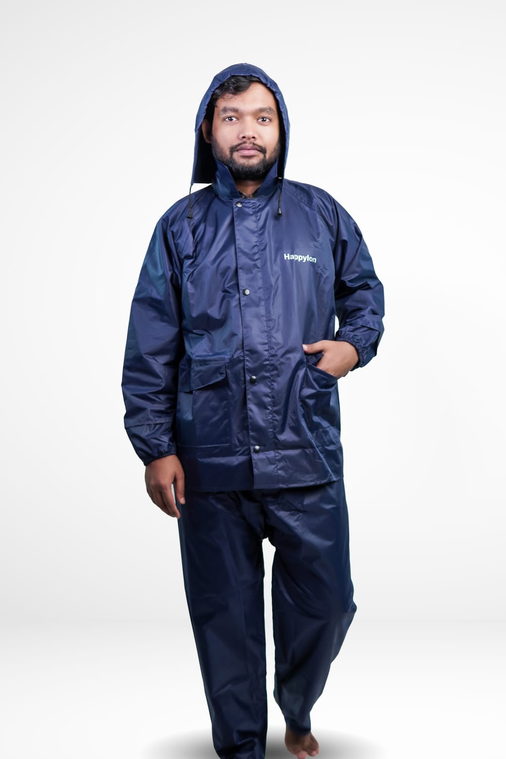 Happylon 100% Waterproof Raincoat with Pant Set – High-Quality Durable Unisex Dustproof Rain Suit with Free Size Options (XL/XXL) for Men & Women Outdoor Protection