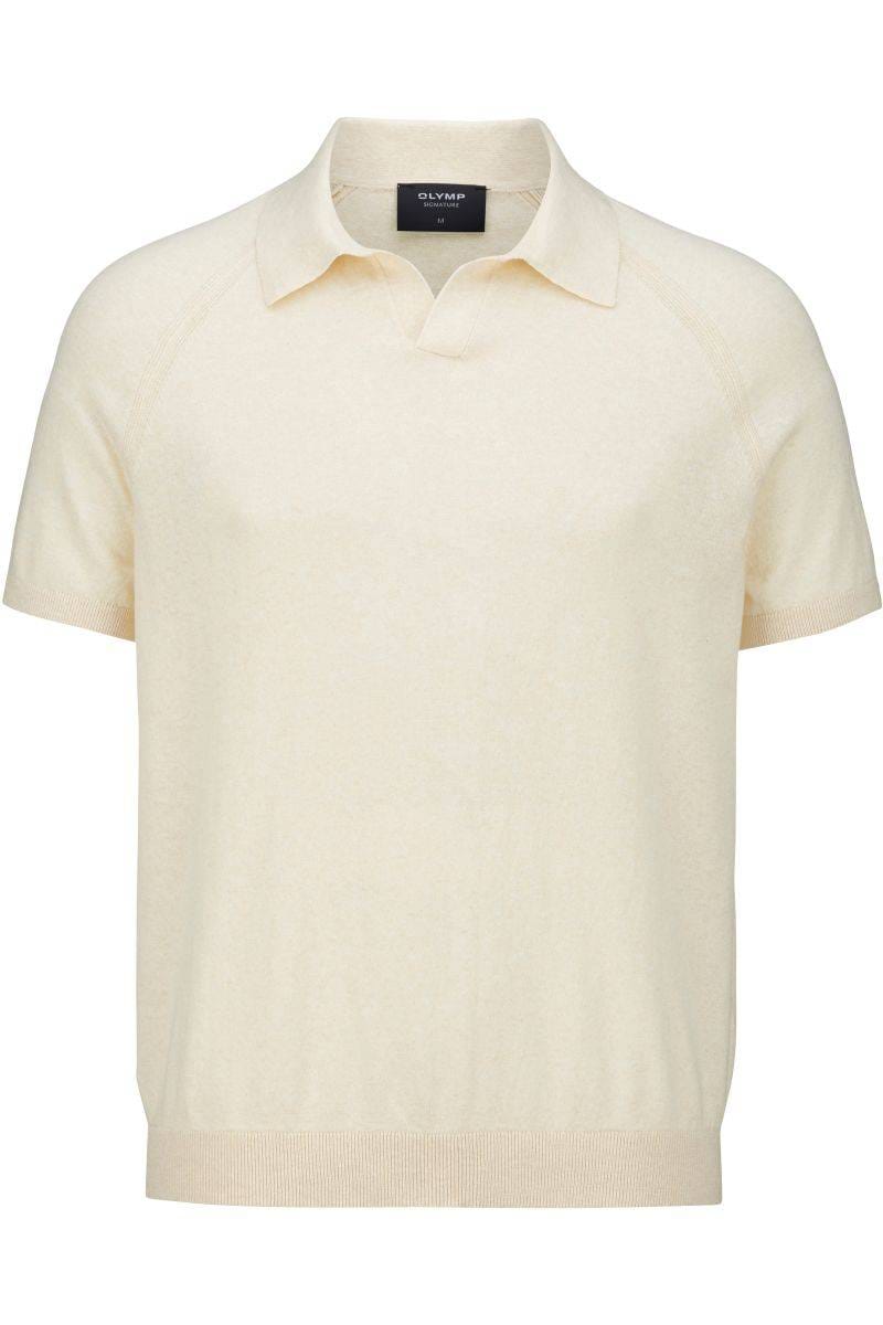 Cotton Half Sleeve Polo Shirt For Men – Off White